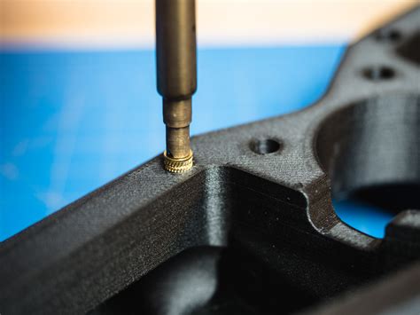 inserting metal into 3d printed part